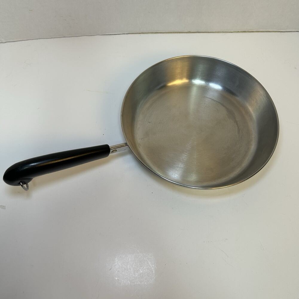 Revere Ware 1801 9” Skillet Stainless Steel Tri-Ply Disk Bottom Clinton,ILUSA96C